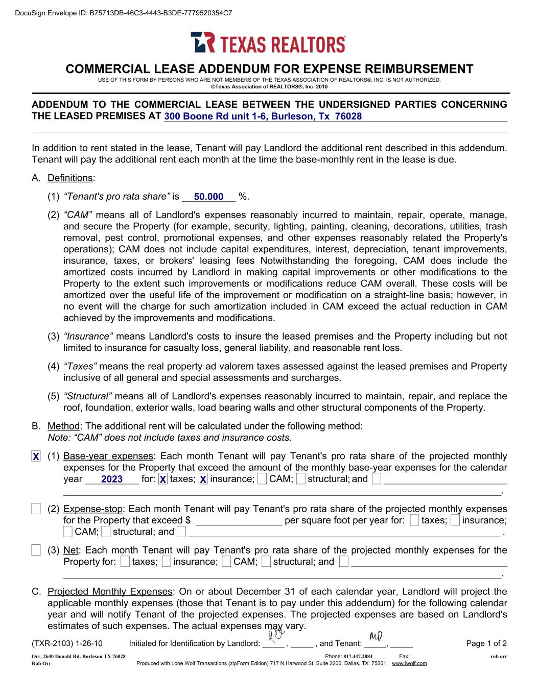 exhibit1098commerciallea